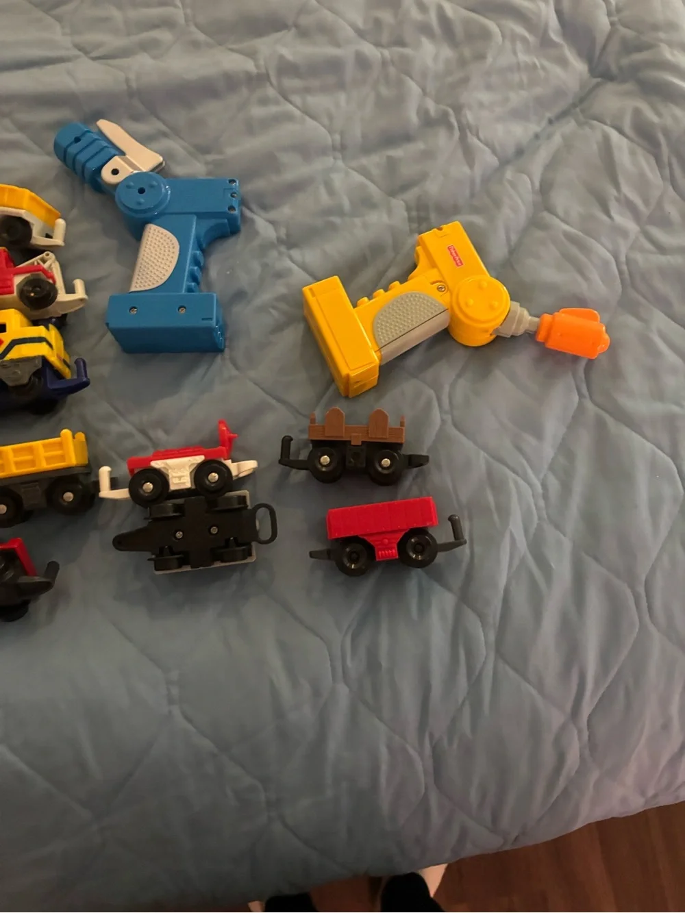 Thomas & Friends Playset Lot with Blue, Green, Yellow, Red Pieces